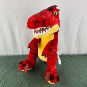 Build A Bear Workshop Red Raptor Dinosaur Plush Stuffed Animal